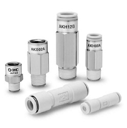 Bushing Type Check Valve With One-Touch Fitting AKH/AKB Series