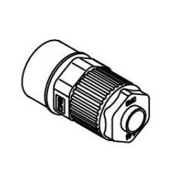 Fluoropolymer Pipe Fitting, LQ1 Series, Female Connector, Metric Size (LQ1H64-F-1) 