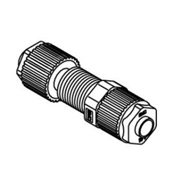 Fluoropolymer Pipe Fitting, LQ1 Series, Panel-Mount Union, Metric Size