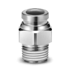 Male Connector KQB2H Metal One-Touch Fitting KQB Series  KQB Series  KQB Series  (KQB2H12-02S) 