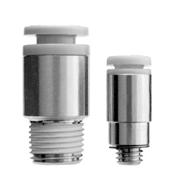 Hex Socket Head Male Connector KGS Stainless Steel One-Touch Fitting, KG Series. (KGS04-M5-X17) 