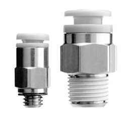 Male Connector 10-KGH Stainless Steel One-Touch Fitting, KG Series. (10-KGH16-03) 