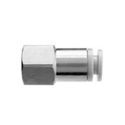 Female Connector 10-KGF Stainless Steel One-Touch Fitting, KG Series. (10-KGF12-03) 