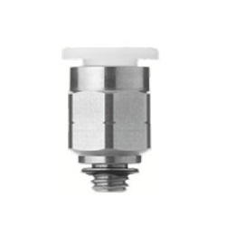 Stainless Steel One-Touch Pipe Fitting KQ2 Series, Half Union Fitting KQ2H-G (Gasket Seal) (KQ2H06-M5G1) 