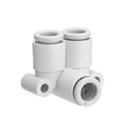One-Touch Pipe Fitting KQ2 Series Branch Elbow KQ2LU (KQ2LU06-00A-X12) 