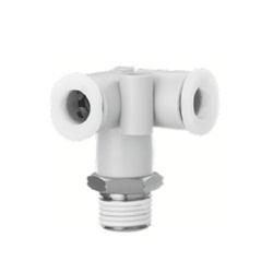 Quick-Connect Fitting, Stainless Steel, KQ2-G Series, Delta Union, KQ2D-G (KQ2D06-01GS1) 