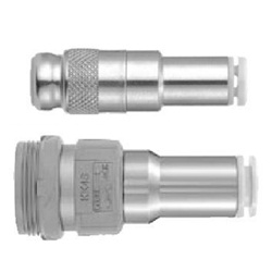 S Coupler KK Series, Socket (S) Straight Type With One-Touch Fitting (KK2S-04H) 