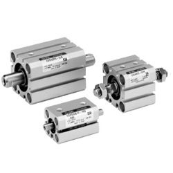 Compact Cylinder, Standard Type, Double Acting, Double Rod CQSW Series (CDQSWB12-5DC) 