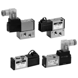 5-Port Solenoid Valve, Direct Operated Poppet Type, Rubber Seal, VK3000 Series (VK3140-1DZ-01F) 