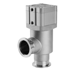 Stainless Steel High Vacuum Angle Valves / In-Line Valves, Double Acting / Bellows Seal, XMC/XYC Series (XMC-40-A90LA) 