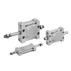 MUW Series Plate Cylinder, Double Acting, Double Rod (MDUWB25-10DZ-M9BVL) 