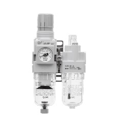 Air Combination, Filter Regulator + Lubricator AC20A-B To AC60A-B Series (AC30A-02CE1-SV-B) 