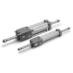 CNA2W Series Cylinder With Lock, Double Acting, Double Rod (CDNA2WF63-150-D-M9BL) 