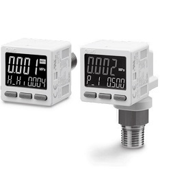 2+ Analog Output 3-Screen Display for General Fluid Digital Pressure Switch, ZSE20C(F) / ISE20C (H) (ISE20C-R-M-A2) 