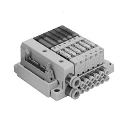 5-Port Solenoid Valve, Plug-in Type, S0700 Series, Manifold / Optional Parts (SS0750-09CMC6SVBN-DK) 