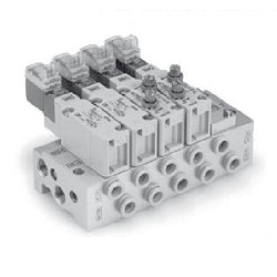 5 Port Solenoid Valve Base Mounted Compact Body Type With Throttle Valve for VQZ2000 (VQZ2351S-5LJ1-C) 