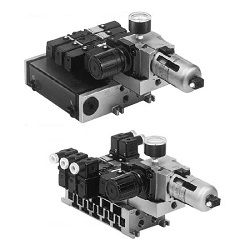 5-Port Solenoid Valve Pilot Type, VFS2000, Manifold, Control Unit (VV5FS2-01-131-02-M5) 