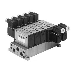 5-Port Solenoid Valve, Pilot Type, Direct Piping Type, VFS3000 Series, Manifold