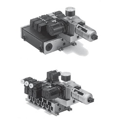 5-Port Solenoid Valve, Pilot Type, VFR2000, Manifold, Control Unit (VV5FR2-01T1-031-02-E1) 