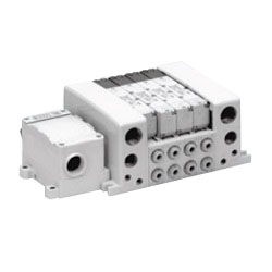 5-port solenoid valve, base mounted type, plug-in unit, VQC5000 Series, manifold (VV5QC51-0503SQB) 