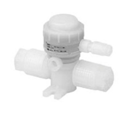 Chemical Liquid Valve Non-Metallic Exterior, Air Operated, Flare Fitting Integrated (LVQ20-Z07N-4-N) 