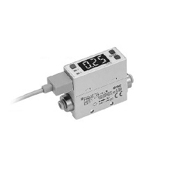 2-Color Display Digital Flow Switch, Display Integrated Type, Rechargeable Battery Compatible 25 A-PFM7 Series (25A-PFM711-C8L-D-MA-WT) 
