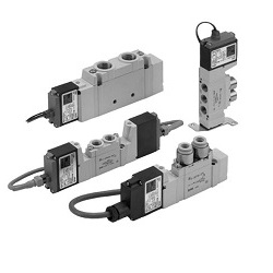 Intrinsically Safe Explosion-Proof Structure Certified, 5-Port Solenoid Valve, Direct Piping Type 51-SY5000/7000/9000 (51-SY5120-ALL15-C4) 