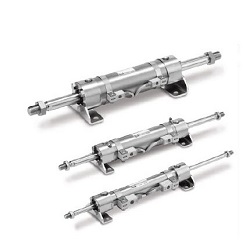 Stainless Steel Cylinder, Standard Type, Double Acting, Double Rod, CG5W-S Series (CDG5WFA25SR-50) 