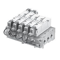 5-Port, Clean, 10-SY3000/5000/7000, Base Mounted Ribbon Cable Type (10-SS5Y3-42P-08-01) 