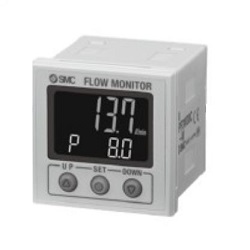 3-Color Display Digital Flow Monitor for Water Rechargeable Battery Compatible 25A-PF3 W3 Series (25A-PF3W30J-MVC) 