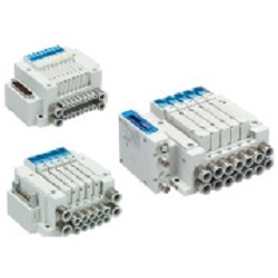 Compact 5-Port Solenoid Valve Plug-in JSY1000/3000/5000 Series (JSY5100-5UD) 