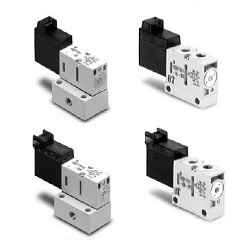 4-Port Solenoid Valve, Direct Operated Poppet Type, Clean Series, 10-VQD1000 Series (10-VQD1151W-5L-M5) 