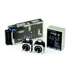 2-Axis Simultaneous Drive Speed Controller &amp; Stepper Motor 2-Unit Set, CSA-UT Series With Power Supply Unit (CSA-UT56D1D-PS) 