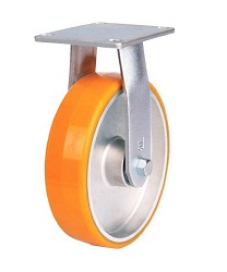Heat Resistant Caster For High Load Weight Use (Maintenance-Free Urethane Wheels), Fixed (TP6687R-PAL-PBB) 