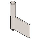 Stainless Steel 2-Tube Flag Hinge, B-1528-A (B-1528-A-2) 
