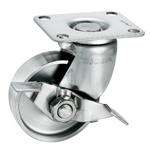 Stainless Steel Pressed Swivel Caster with Stopper K-1304GS (K-1304GS-200-N) 