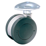 Dual Wheel Free-Swivel Caster Without Stopper, K-200G 