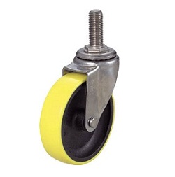 Screw-In Type, Anti-Static Urethane Caster, Steel Fitting, Freely Rotating (TYST100NUES) 