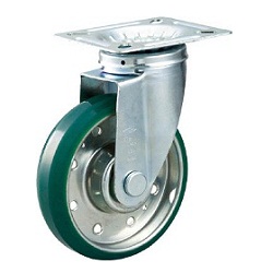 High-Tension Press-Formed Urethane Caster with Freely Rotating Fittings (HTTUJB130) 