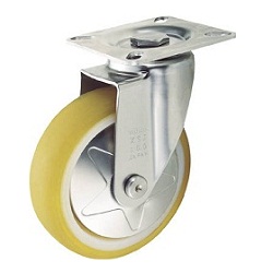 Press-Formed Reduced Noise Caster, Stainless Steel Fitting, Freely Rotating (TXSUJ100) 