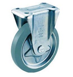 Press-Formed Gray Rubber Caster, Fixed (TK-150G) 
