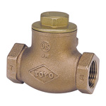 10K Bronze Threaded Swing Check Valve (Metal Sheet) (JIS B 2011)&lt;&lt;New JIS Products&gt;&gt;