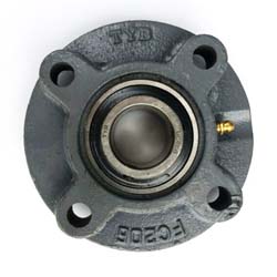 Stopper Joint Attachment Round Flange Type Ball Bearing Unit UCFC2 Series (UCFC206) 