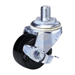 Middle Class 300Hs Bolt Type Synthetic Resin Wheel with Stopper (Packing Caster) for Heavy Loads (306HS) 