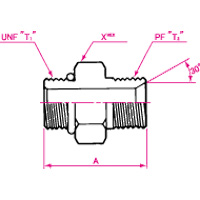 SAE"O" Ring Boss Connection PF30°MIS Male Connector