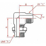 SAE"O" Ring Boss PF30°FCS Make 90° Elbow with Washer