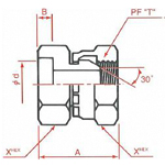 Welding Adapter PF30° MIS Swivel Welding Connector