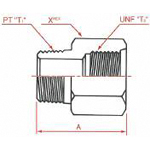 PT Connection SAE "O"-Ring Boss SAE O-Ring Port Male Connector