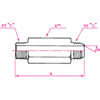 PT Connection PF30° FCS Male Long Connector