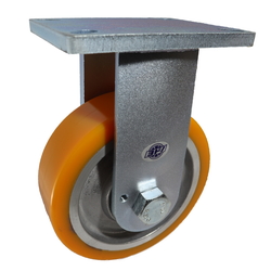 High Hardness Urethane Caster, Fixed Wheel, for Ultra Heavy Weight (HDUK Type) (HDUK200) 
